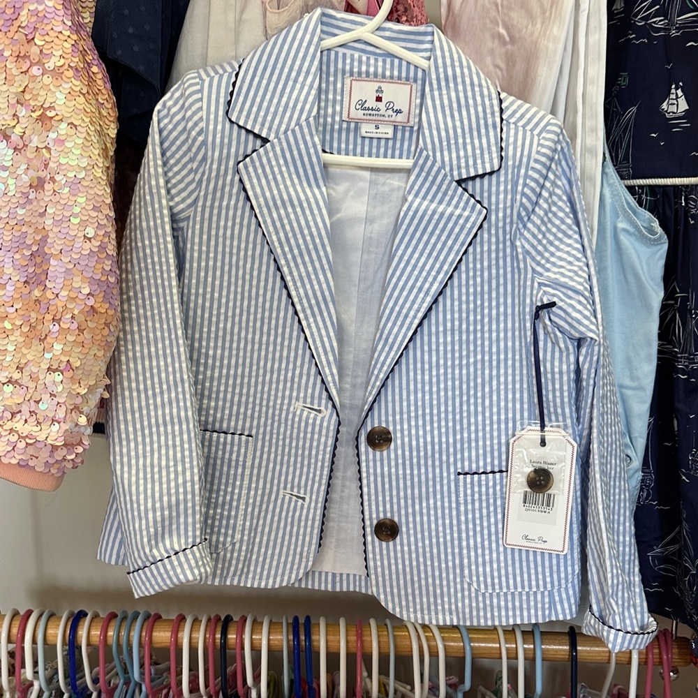 NWT CPC Girls  seercucker blazer